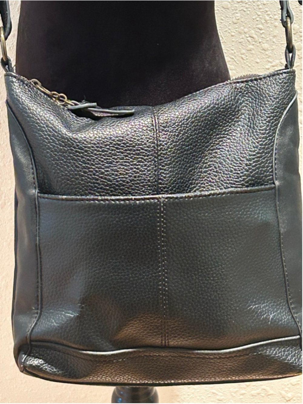 Women's Herve Benard Crossbody Bag 11 x 11 x 2 Black